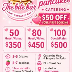 Mini Pancakes catering 