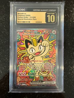 🐱 Meowth ex SIR CGC Pristine 10 – Perfect Order 🔥🔥