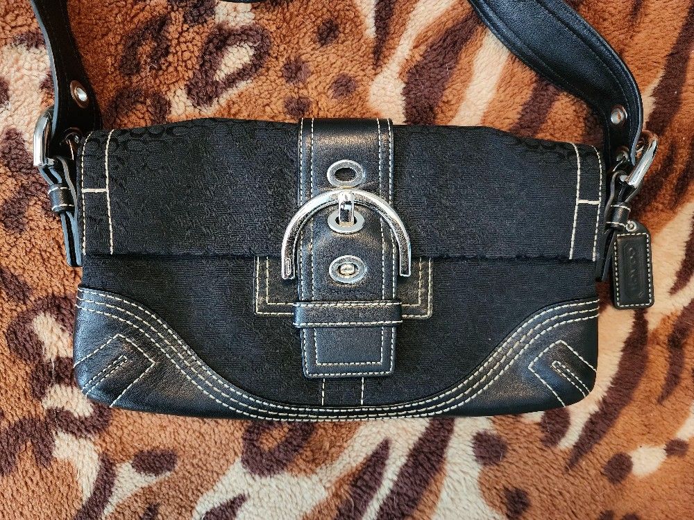 Black Hobo Coach Purse