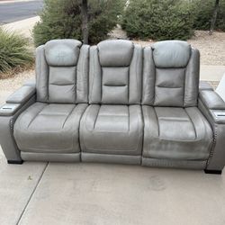 Grey Recliner Couch