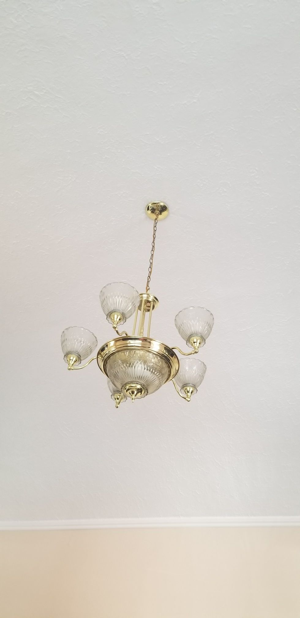 Gold Chandelier, beautiful for living room or dinning room.