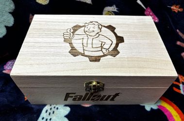 Fallout Engraved Wooden Box