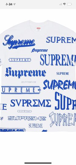 SUPREME MULTI BLUE LOGO TEE