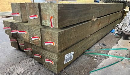 Treated sq poles