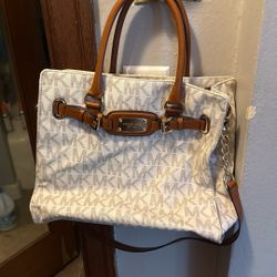 Vintage Cream Michael Kors Purse 