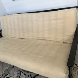 Full Size Futon With Black Frame