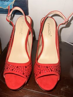 Red Shoedazzle Heels
