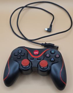 Wireless Gamepad Controller Black Red USB Micro USB
