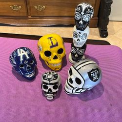 Sports Sugar Skulls ($20 Each)