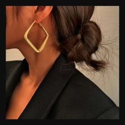 Beautiful Gold Tone Earrings