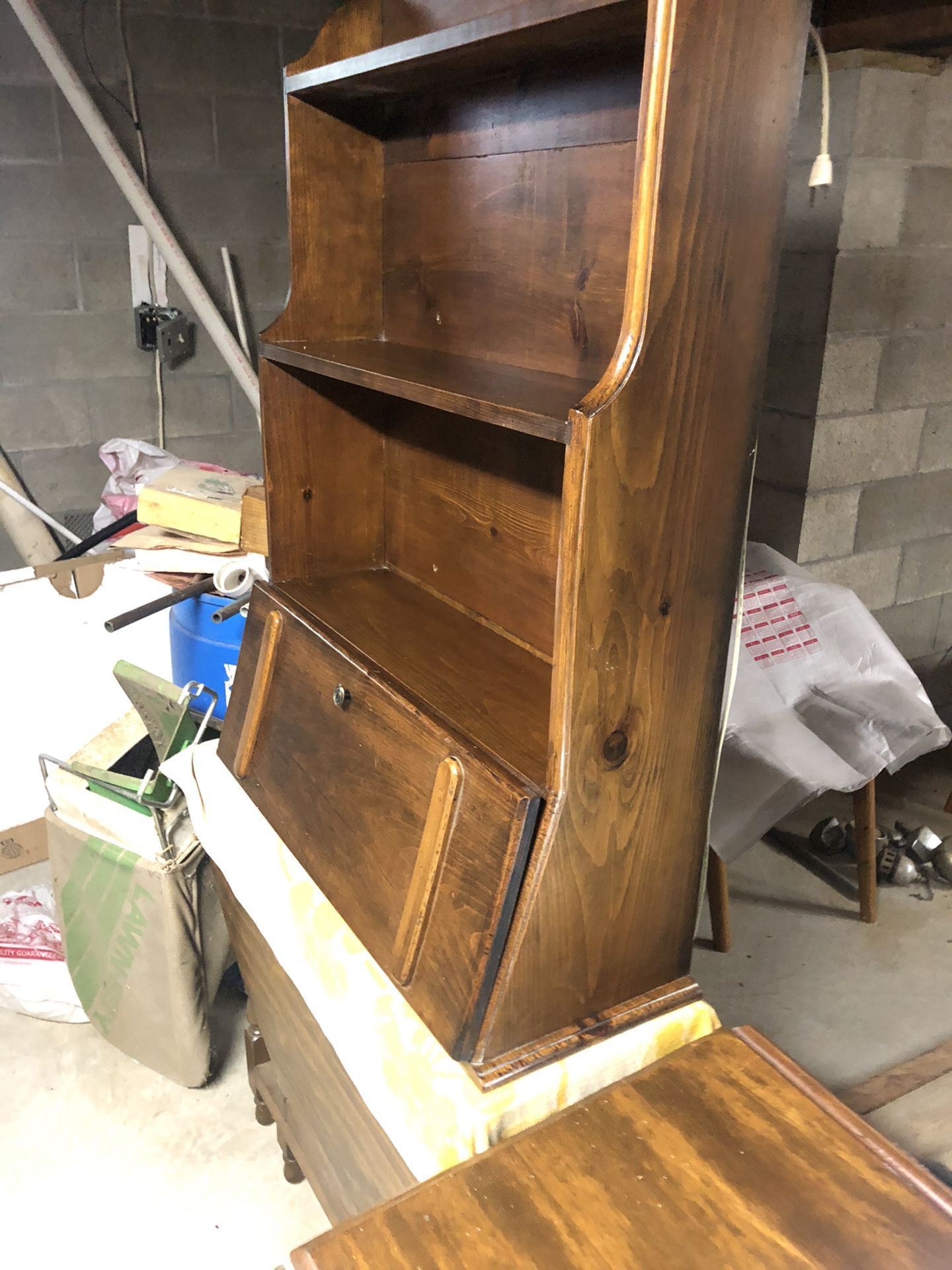 Solid Wood Hanging Wall Desk