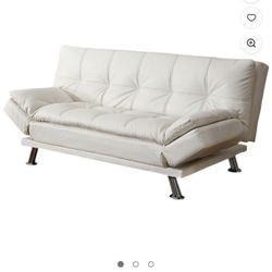 Sleeper Sofa / Futon , Kingfisher Lane, White ($600new)