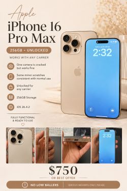 iPhone 16 Pro Max Unlocked