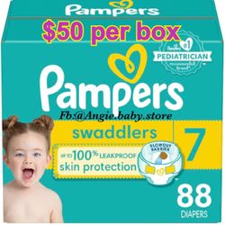 Pampers Swaddlers Size 7 Jumbo Box