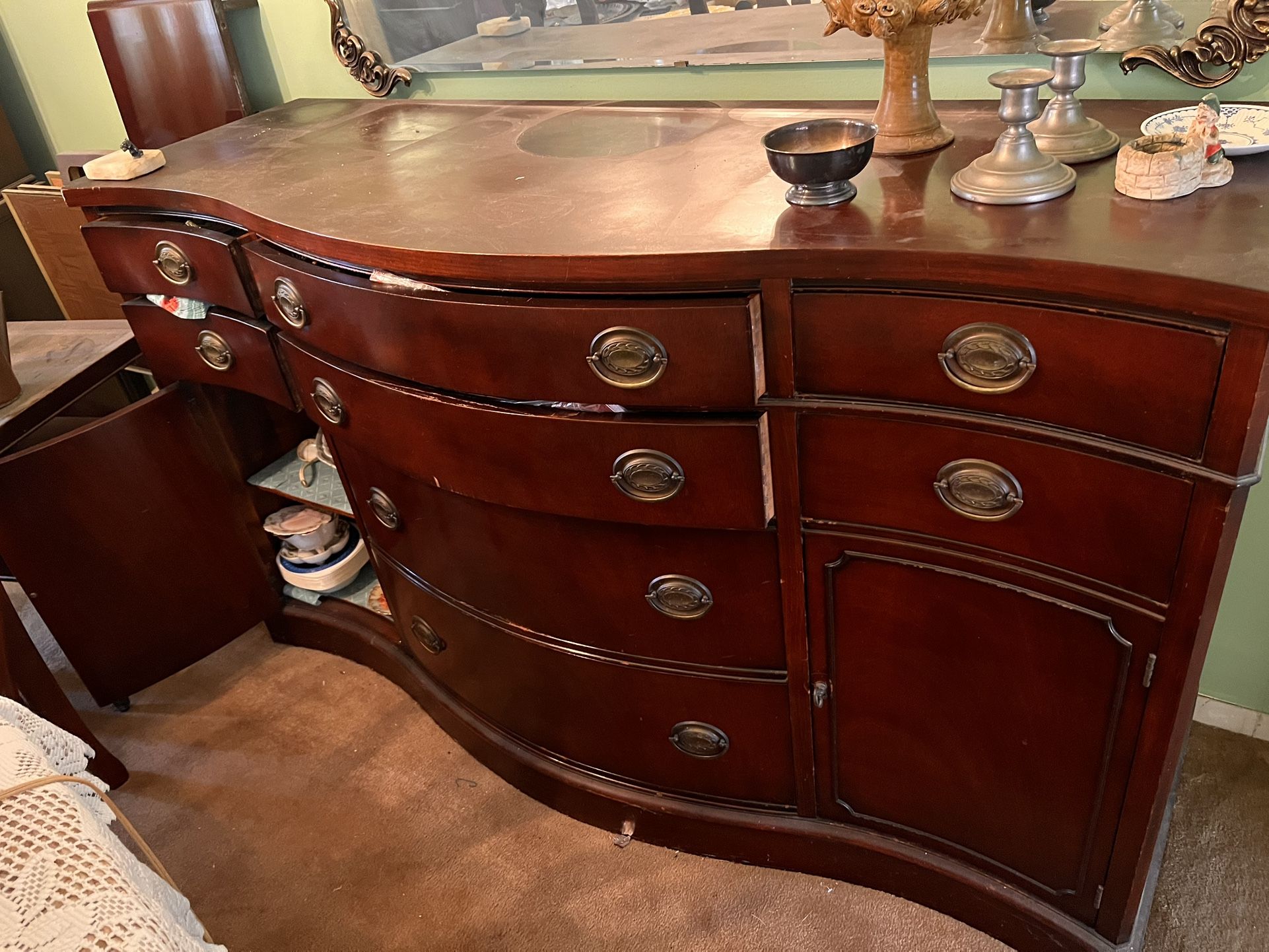 Antique Dining Server Set.