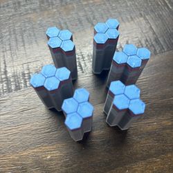 6 hexagon block abtractive art toy