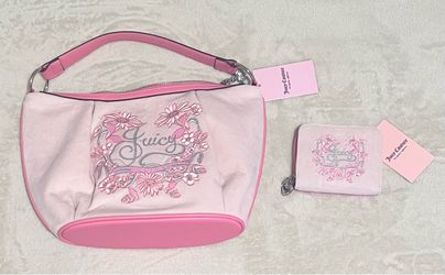 Juicy Couture Pink Hobo Bag & Wallet Set