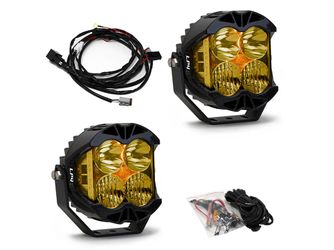 FVCO Baja Designs LP4 Pro LED Light Pod Pair Driving/Combo Light Pattern with Amber Lens