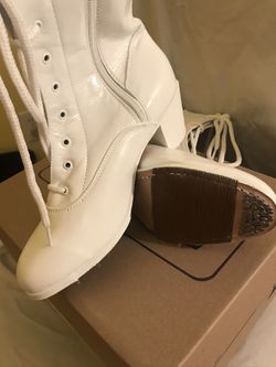Adelita Folklorico Boots (White) for Sale in Perris, CA