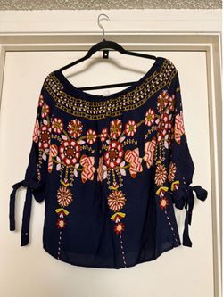 Navy Blue Blouse - Large