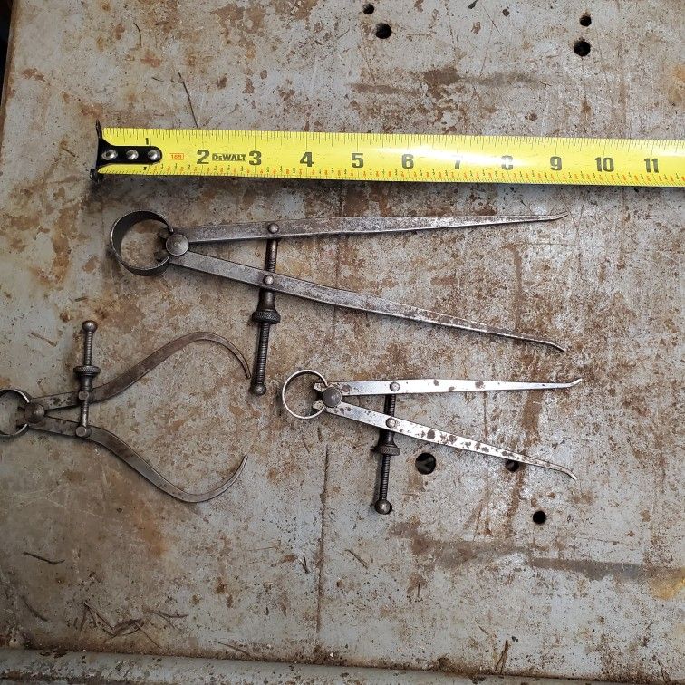 Union Tool Co.  Machinist  Deviders And Outside Calipers 
