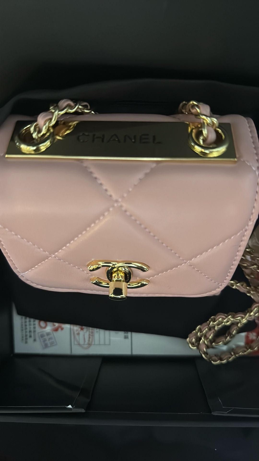 Baby Pink Mini Chanel Bag Stunning