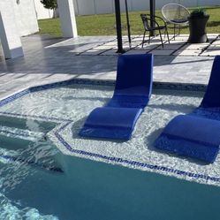 Swimming Pool Patio Chaise Lounge Chair, Sunshelf Chair