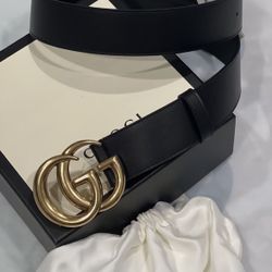 Double G Gucci Marmont Belt