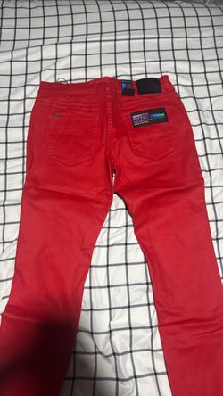 Serenade Fitted Denim/Red/Size 36