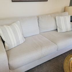 Plush Cream Sofa