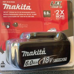 Makita Brand New 6Ah 18V LXT Lithium Ion High Capacity Battery 