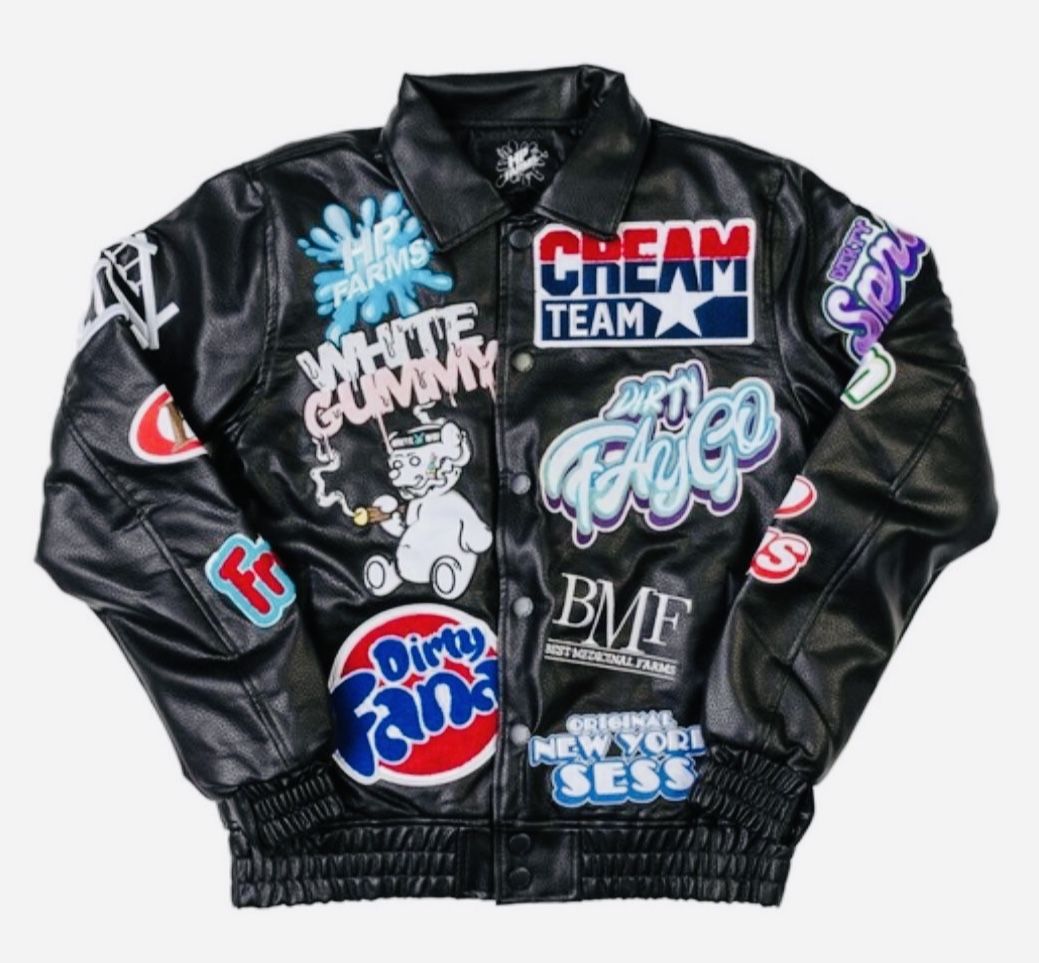 HP Farms "The Strains" Leather Bomber Jacket (Negotiable)