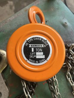 HS Type Chain Block Central Machinery One Ton