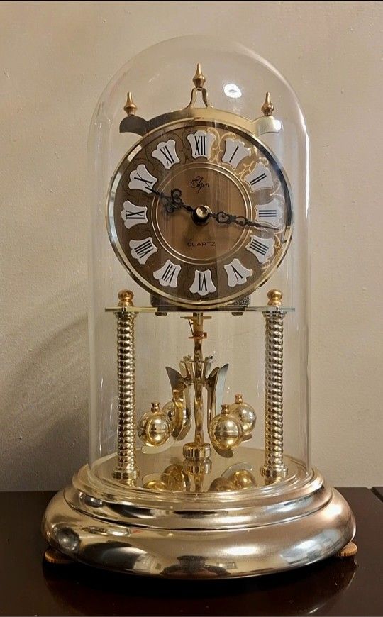 VINTAGE 1980S ELGIN QUARTZ ANNIVERSARY CLOCK