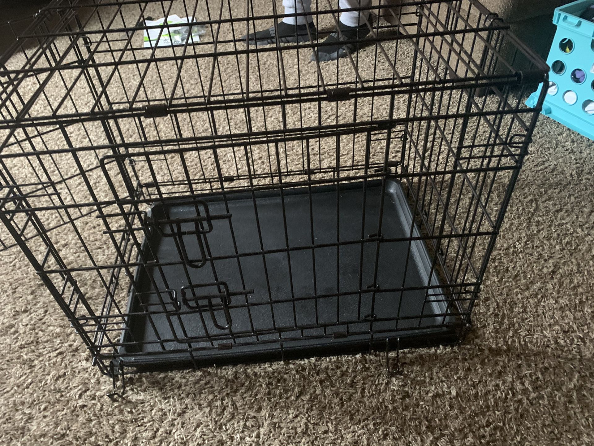 Small 2 door dog crate