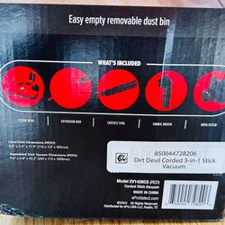 Devil Dirt Devil 3 in 1 Vacuum -NEW IN BOX