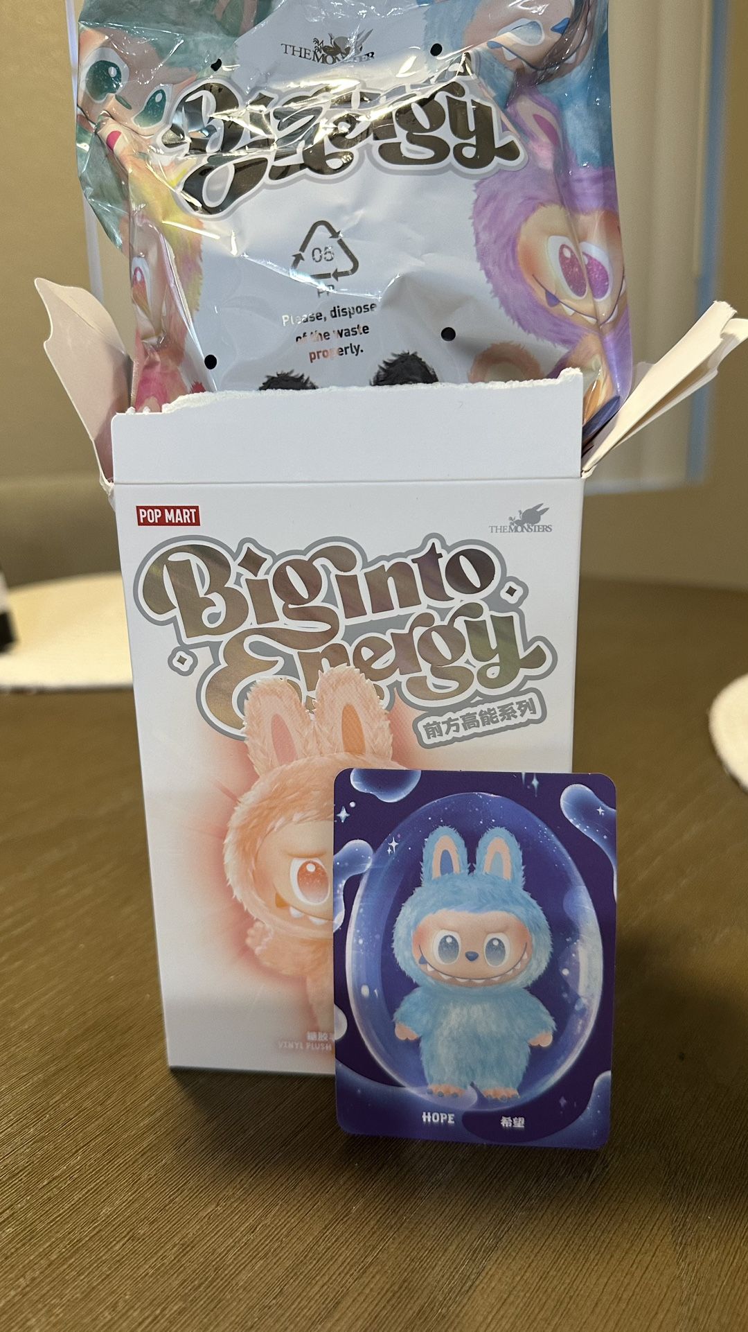 Big Into Energy Labubu Hope