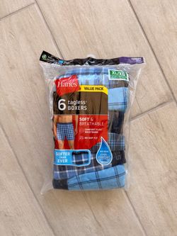 NEW Hanes Men's Size XL TAGLESS ComfortSoft Knit Boxers With ComfortSoft Waistband 6-Pack MSRP $27 West Las Vegas See My Listings Summerlin 3 Packs Av