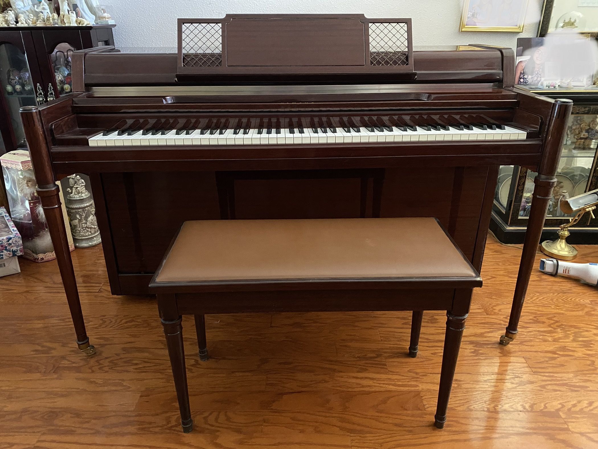 Yamaha Upright Mahogany Piano Vintage