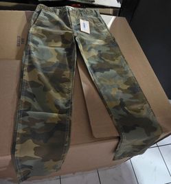 CQY.     Camo Cargo Pants with Tags