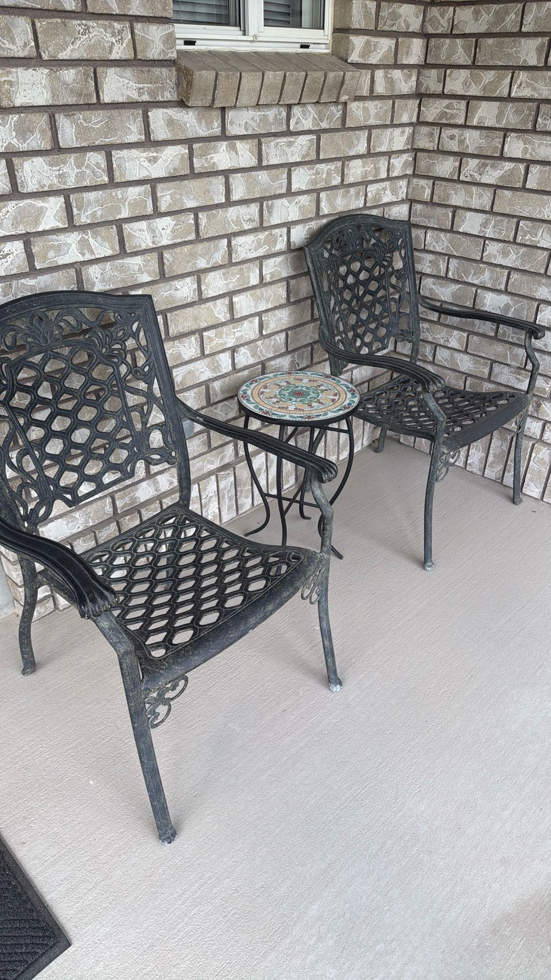 Metal Porch Chairs And Table