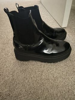Platform Black Boots 