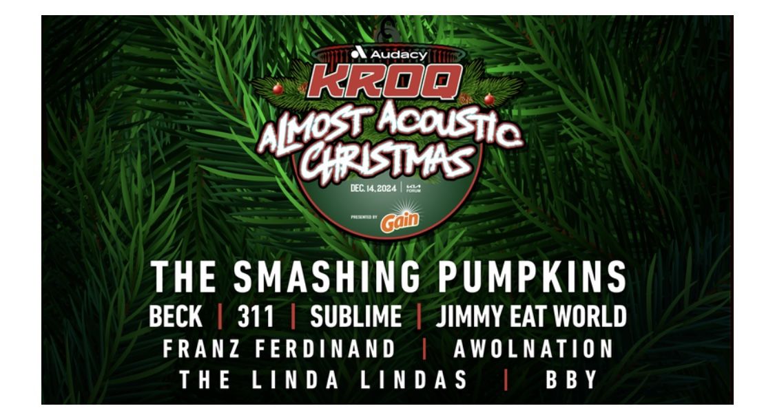KROQ Almost Acoustic Christmas Floor Tickets 12/14 Kia Forum