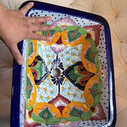 Hand painted Mexican sink