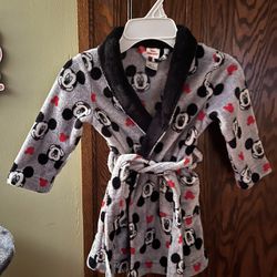 Mickey Mouse Boys Robe 3t Toddler 