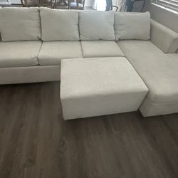 Ivory sectional couch