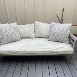 Patio/Outdoor Sofa And Pillows (table also available, see other listing)