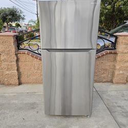 🔴3MONTHS WARRANTY 30X30X66 INSIGNIA FRIDGE 18CUFT SILVER