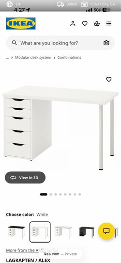 Ikea Alex/Lagkapten Desk 47”