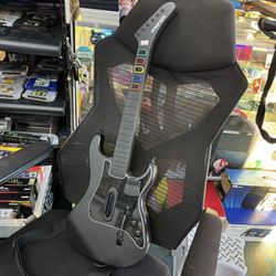 PS2 WIRELESS Guitar Hero Guitar w/dongle *Mint*